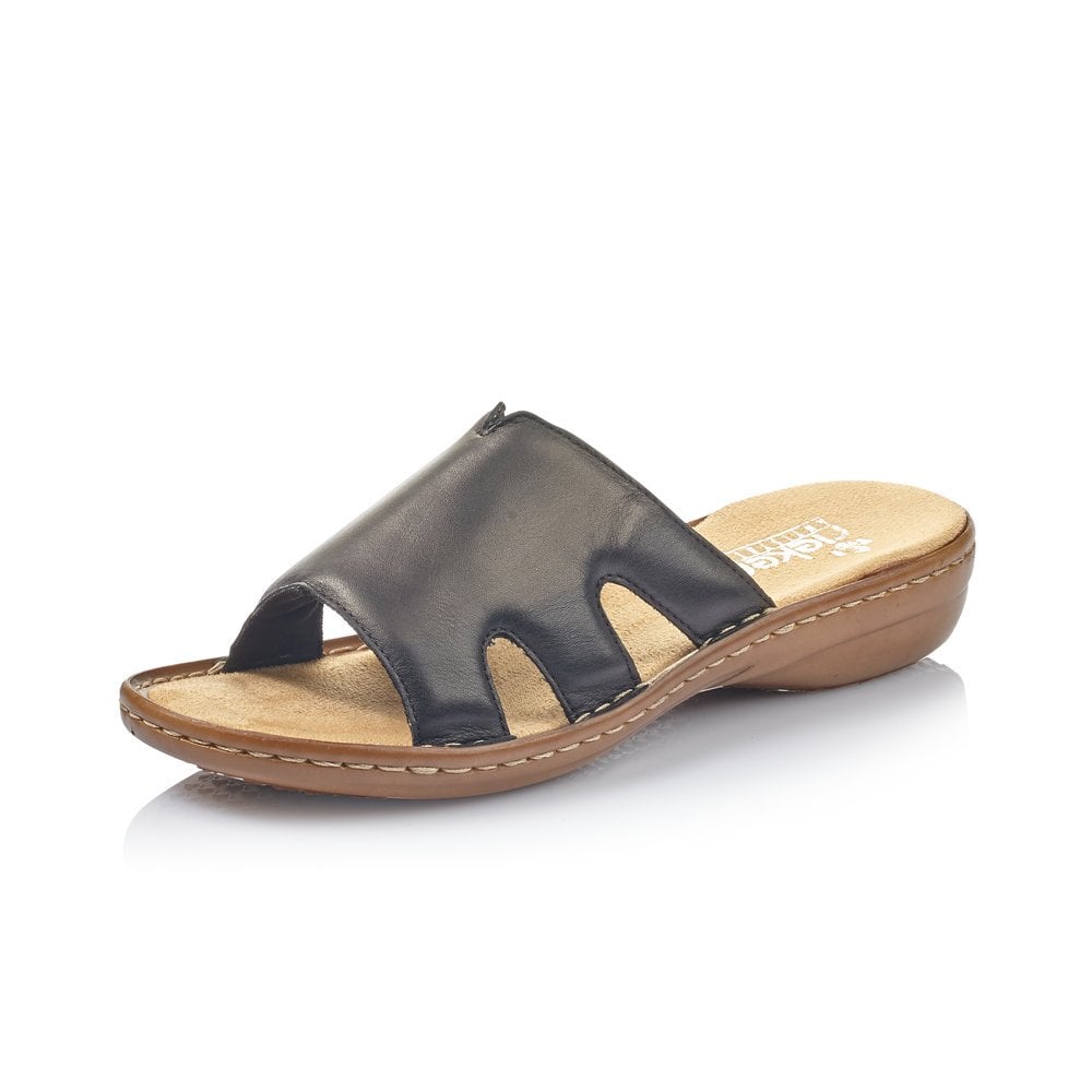 Rieker Sandaler Dam Svarta - Slip On Sandaler | 504318KAB